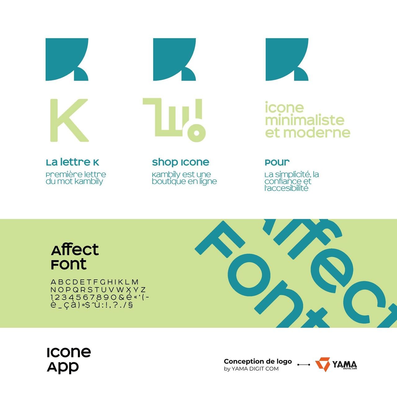 Identité visuelle claire, intuitive et pensée pour le digital.